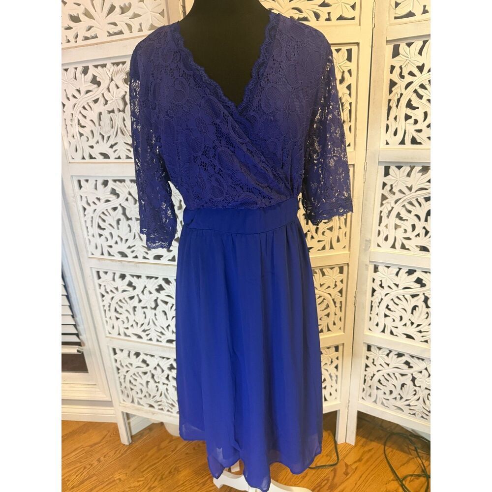 Woman New With Tags Blue Pin Up Fashion Dress Size 20W Ladies